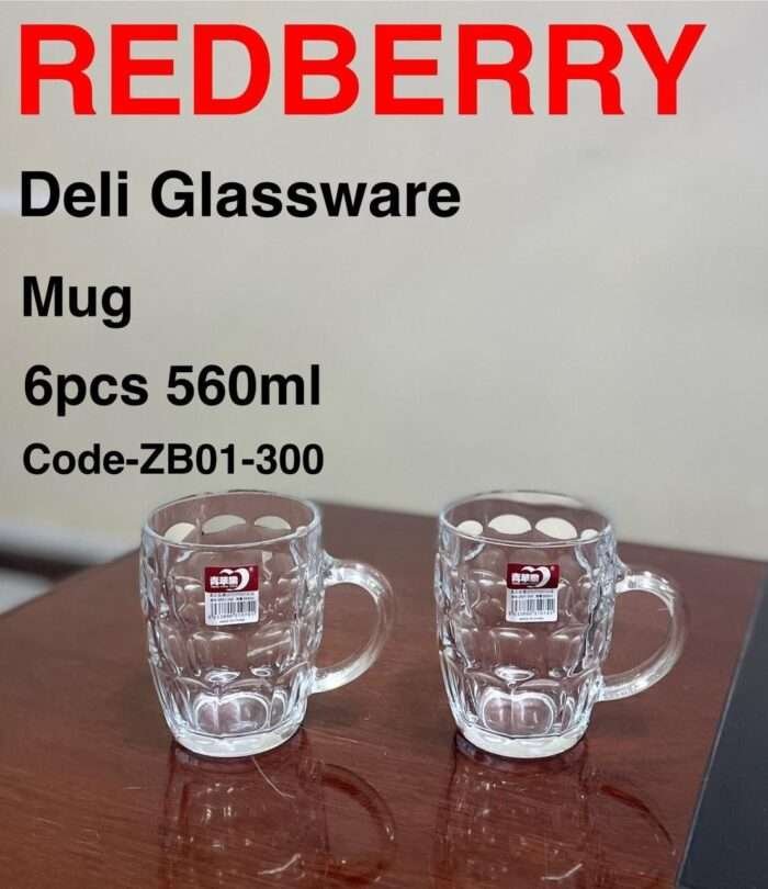 Redberry Premium Range of Crystal Clear Glass ZB 01 - 300