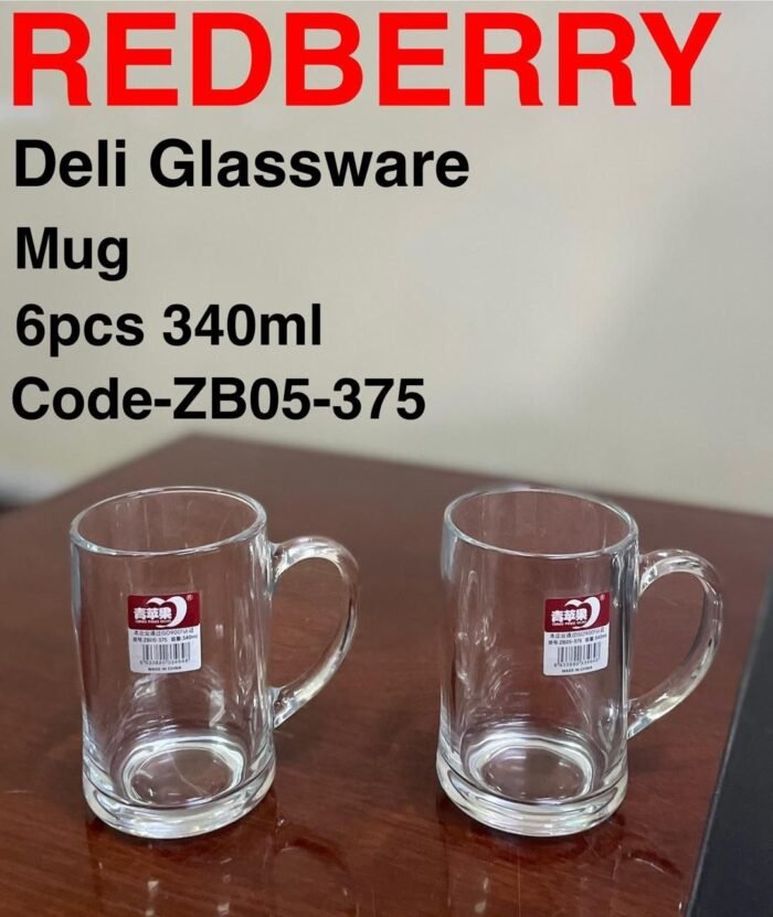 Redberry Premium Range of Crystal Clear Glass ZB 05 - 375