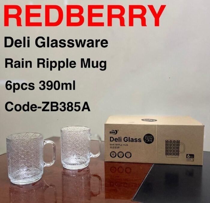 Redberry Premium Range of Crystal Clear Glass ZB 385 A