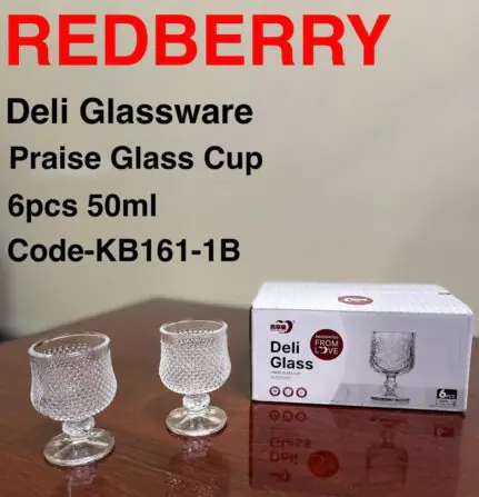 Redberry Premium Range of Crystal Clear Glass – KB 161-1B