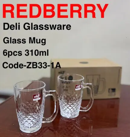 Redberry Premium Range of Crystal Clear Glass – ZB 33-1A