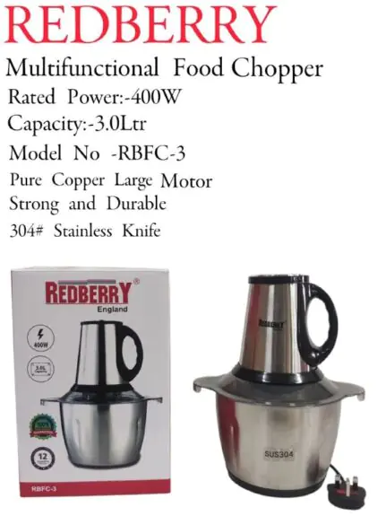 Redberry multifunctional food chopper RBFC-3