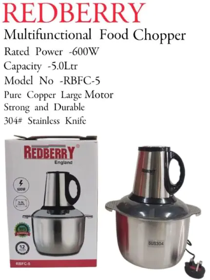 Redberry multifunctional food chopper RBFC-5