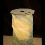 Rotating foldable lamp decor