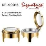 Signature 6L Gold Plated Round Hydraulic Chafing Dish DF-99015