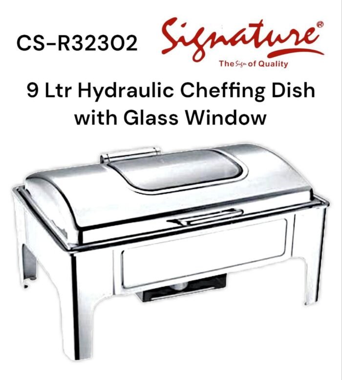 Signature 9.0L Hydraulic Rolltop Chafing Dish with Glass Window CS-R32302