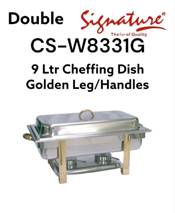 Signature 9.0L Oval Chafing Dish with Gold Legs CS-W8331G