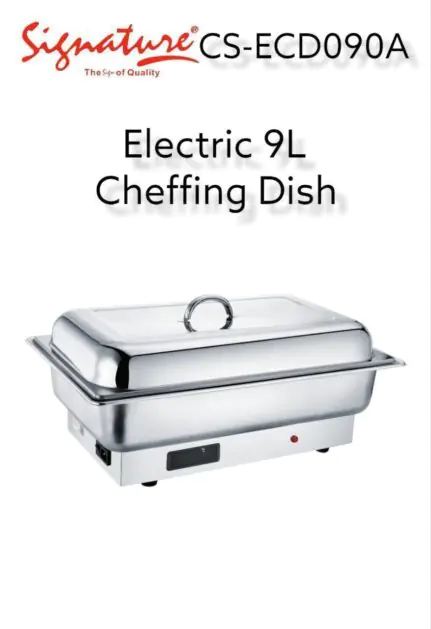 Signature 9L Electric Chafing Dish – Double Compartment (CS-ECD-09A)