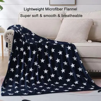 Floral Coral Fleece Throw Blanket