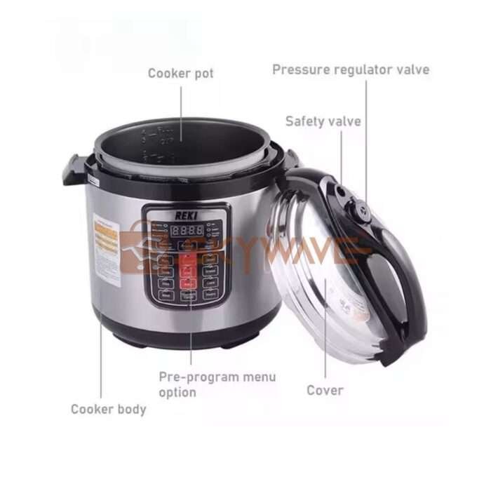 REKI 6 Liter Electric Pressure Cooker