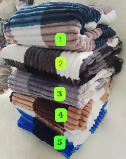 Sherman Checked Velvet Throw Blankets