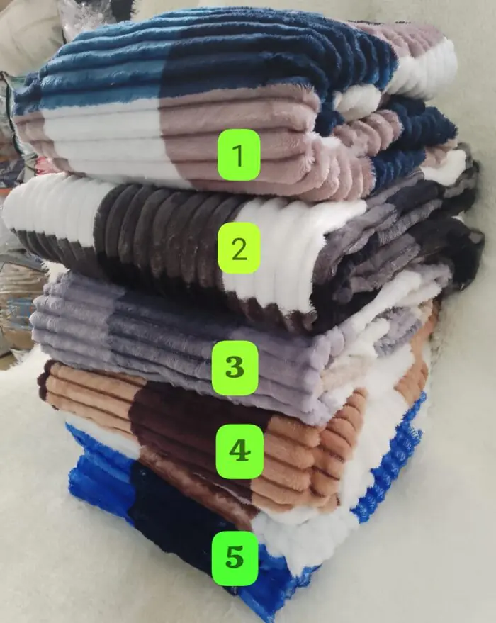 Sherman Checked Velvet Throw Blankets