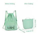 Waterproof Simple Foldable Flower Backpack Bag