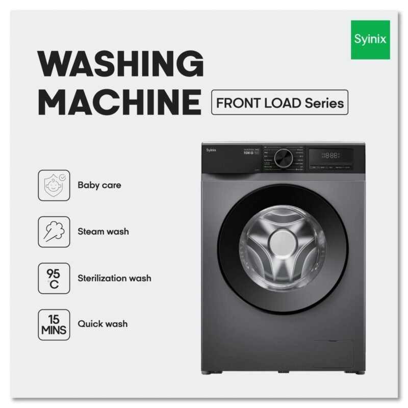 Syinix washing machine 12kg front-load