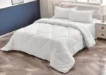 White Satin Striped Binded Duvet Sets