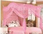 Four Stands Curved Mosquito Nets