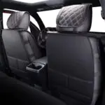 Universal Black PU Leather Car Seat Cover for 5-Seaters