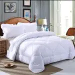 White Satin Striped Binded Duvet Sets