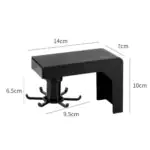 Multifunctional Shelf with 6 Rotating Hooks Organizer