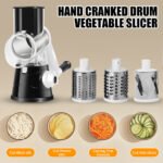 Rotary Drum Grater Veggie Slicer