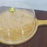 30cm Bamboo Tray with Handle + Acrylic Dome Cover