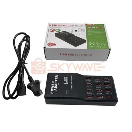 12 USB Ports Mobile Fast Power Adapter