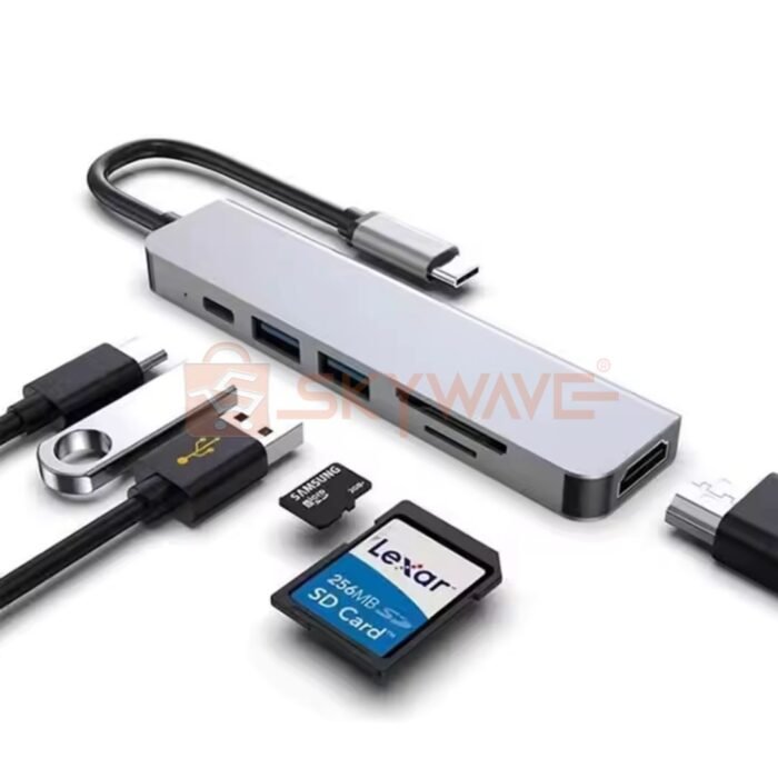 6-in-1 Multi-Function Type-C Adapter