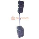 Active bass with 4 array speakers PA stereo-system