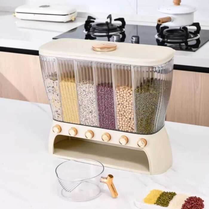 Acrylic Partitioned Cereal Dispenser - Image 3
