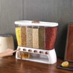 Acrylic Partitioned Cereal Dispenser - Image 2