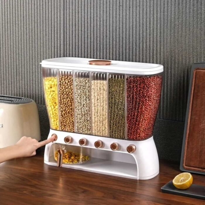 Acrylic Partitioned Cereal Dispenser - Image 2