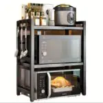 Double layer Heavy-duty Adjustable Microwave Stand - Image 2