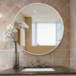 Contemporary Round Mirror - Image 2