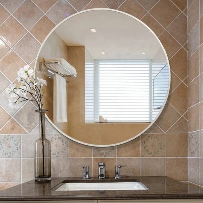Contemporary Round Mirror - Image 2