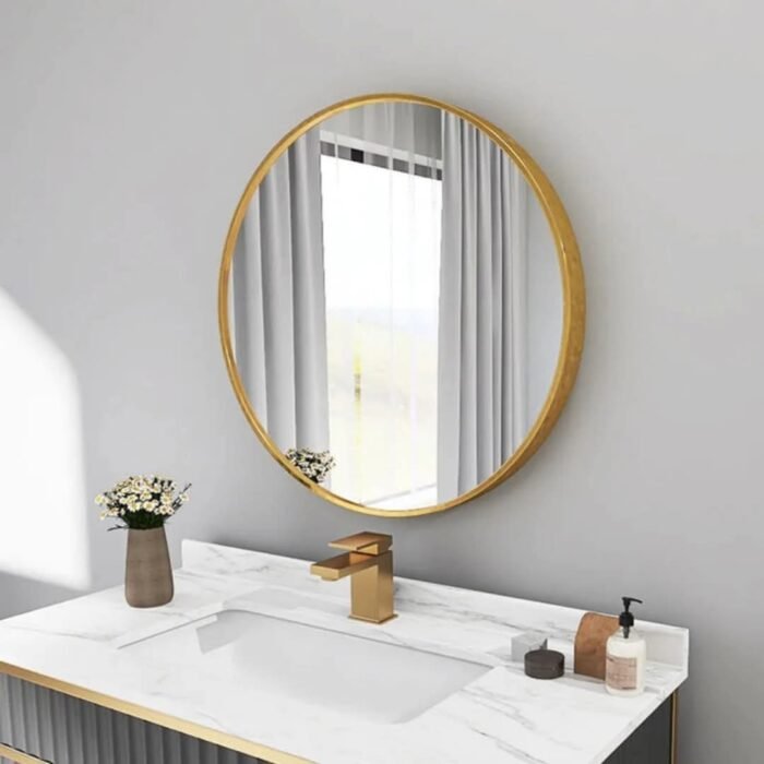 Contemporary Round Mirror - Image 3