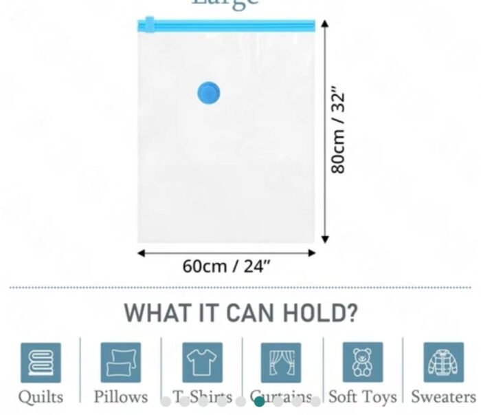 Vacuum storage bags
