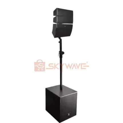 Active bass with 4 array speakers PA stereo-system