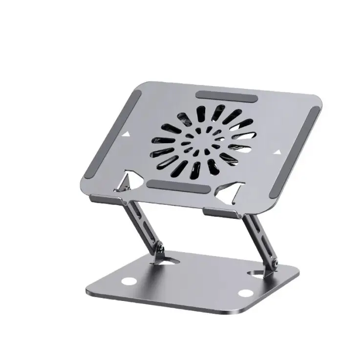 Adjustable laptop stand with cooling fan