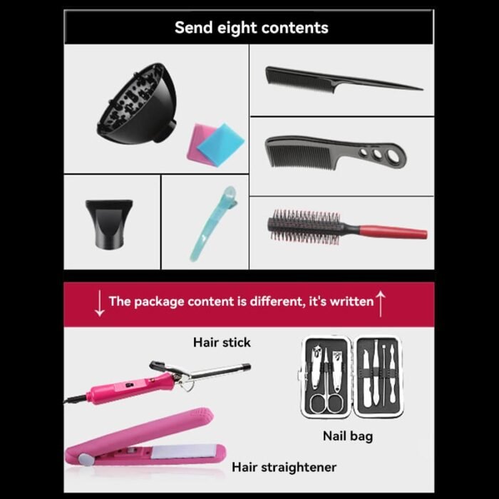 12Pcs Professional Blow Dry with Accessories