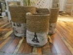 Medium Size High Quality Stackable handmade basket - Image 4
