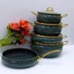 9Pcs Granite Coating Kitchen Cookware Set - Image 2