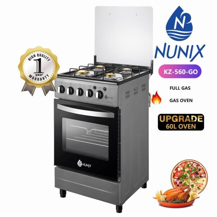 Nunix Standing Cooker 4 Gas Oven KZ-560-GO