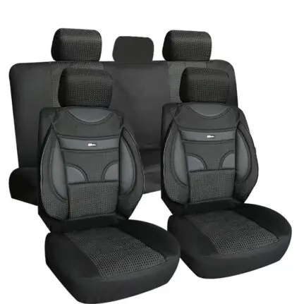 Fabric and Leather Mix Car Seat Covers