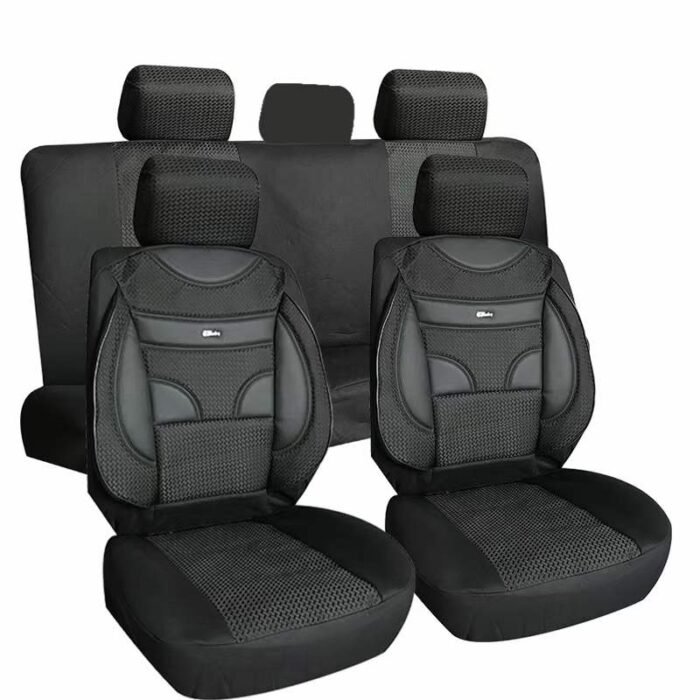 Fabric and Leather Mix Car Seat Covers