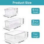 7pcs Stackable Fridge Storage Organizers
