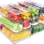14pcs Stackable Fridge Storage Organizers