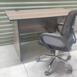 1m American Walnut Wooden Office Desk and Chair