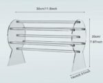 360° Rotating Acrylic Headband Holder Clip Organizer