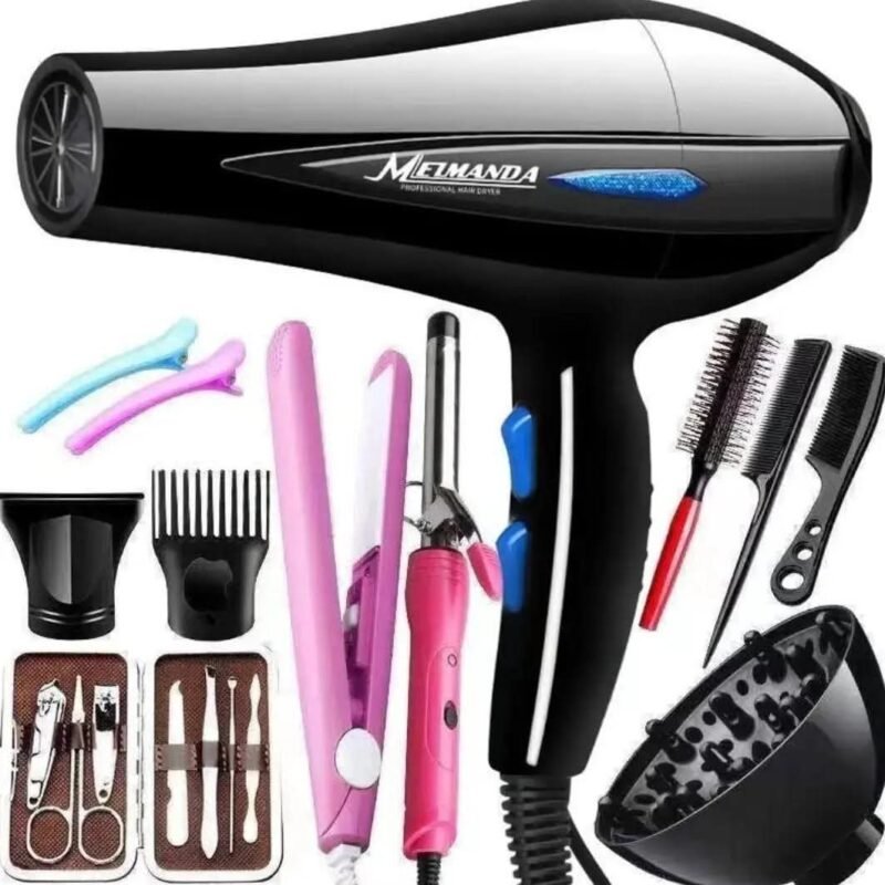 12Pcs Professional Blow Dry with Accessories