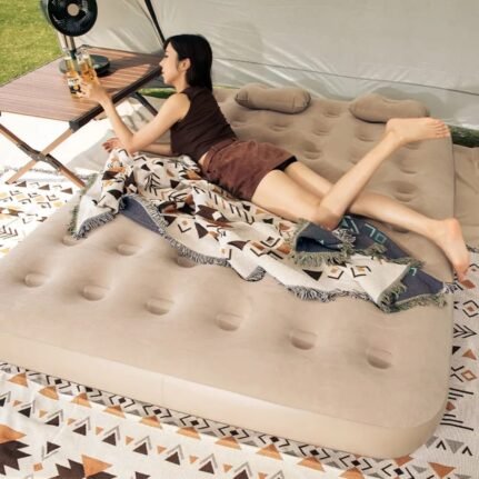 INTEX Inflatable Mattress Plus Free Electric Pump and 2 Pillows